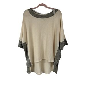 Umgee Women's Asymmetrical Tunic Size S Oversized Lagenlook Casual Minimalist